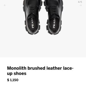 Prada Monolith Lug-Sole Creepers